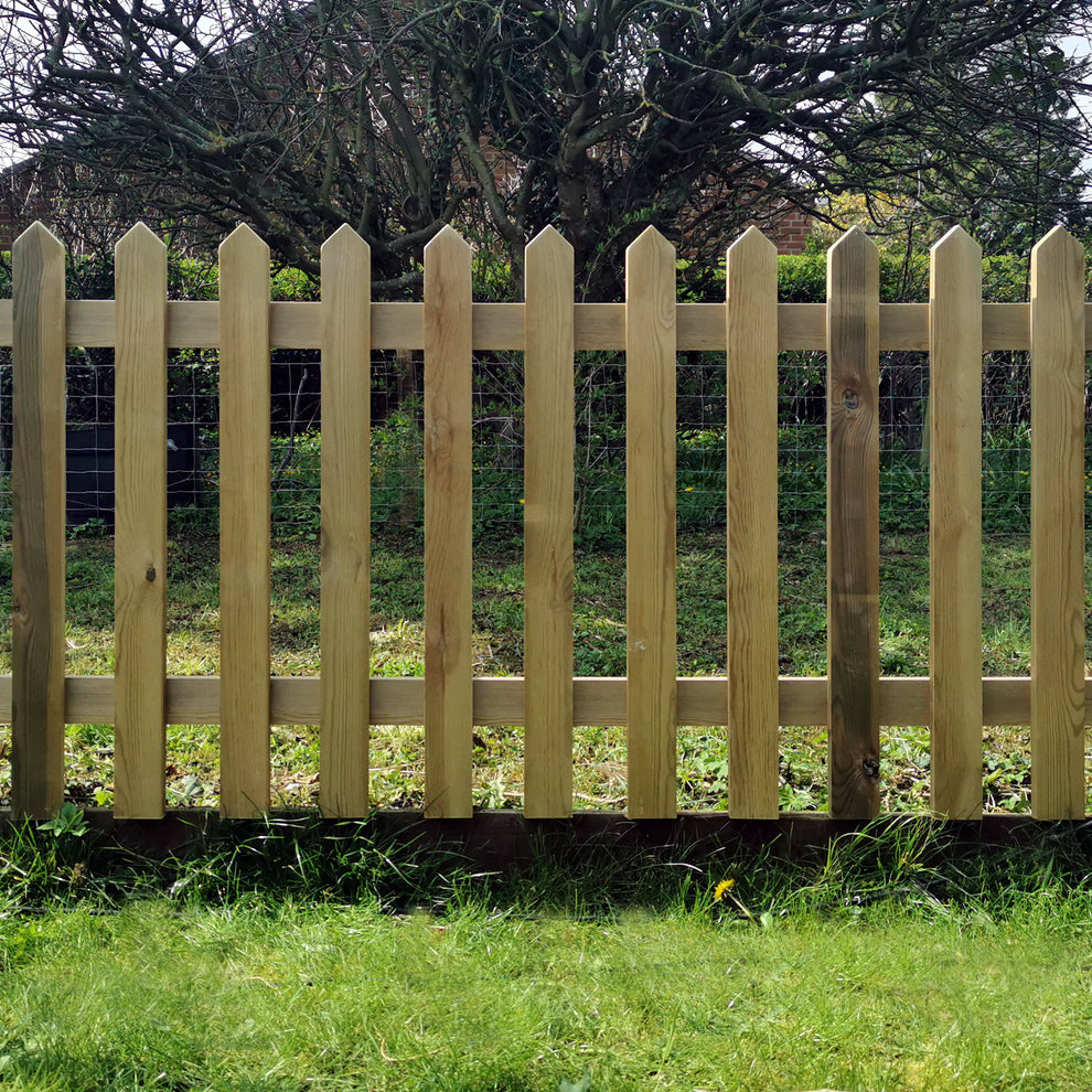 Pressure Treated with Pointed Tops – The Picket Fence Company